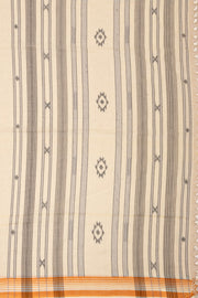 Beige Bengal Handwoven Cotton Saree 10077702