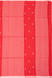 Red Bengal Handwoven Cotton Saree 10077712
