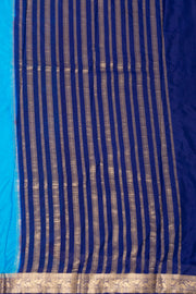 Sky Blue Mysore Semi Crepe Silk Saree 10077788