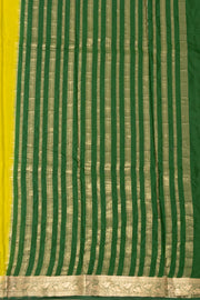 Lime Yellow Mysore Semi Crepe Silk Saree 10077789