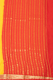 Yellow Mysore Semi Crepe Silk Saree 10077791
