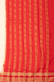 Cream Mysore Semi Crepe Silk Saree 10077801