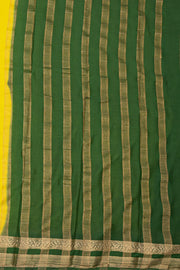 Yellow Mysore Semi Crepe Silk Saree 10077803