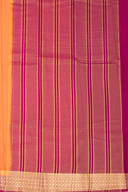Tangerine Orange Mysore Semi Crepe Silk Saree 10077814