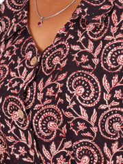 Black Bagh Printed Women Sleevless Shirt 10077181