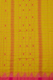 Yellow Handloom Chettinad Cotton Saree 10075126