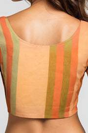 Orange Andhra Cotton Blouse10074427