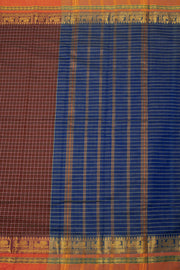 Maroon Thousand Buttas Chettinad Cotton Saree 10075969