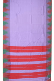 Lavender Kanjivaram Vegan Silk Saree with Temple Border 10077945