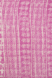 Hot Pink Dabu Print Kota Cotton Saree 10074178