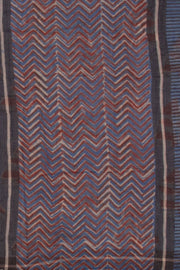 Blue Indigo Jahota Print Kota Cotton Saree 10074191