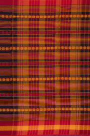 Black Handloom Dhaniakhali Cotton Saree Without Blouse 10073011