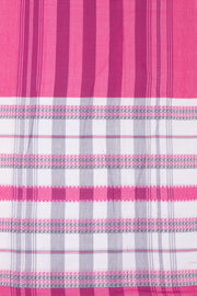 Pink Handloom Half and Half Dhaniakhali Cotton Saree Without Blouse 10073013