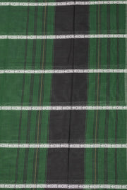 Green Handloom Dhaniakhali Cotton Saree Without Blouse 10073025