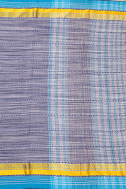 Blue Dhaniakhali Cotton Saree without blouse 10073026