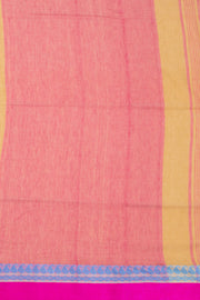 Yellow Shantipur Tant Bengal Cotton Saree 10074968