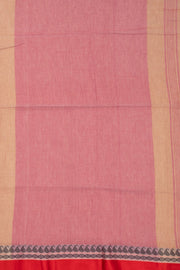 Beige Shantipur Tant Bengal Cotton Saree 10074969