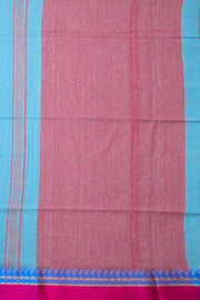 Blue Shantipur Tant Bengal Cotton Saree 10074974