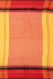 Yellow Shantipur Tant Bengal Cotton Saree 10074980