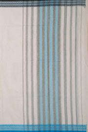 White Dhaniakhali Cotton Sarees Without Blouse 10075204