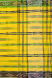 Yellow Dhaniakhali Cotton Sarees Without Blouse 10075208