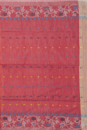 Beige Bengal Handwoven Cotton Saree 10075319