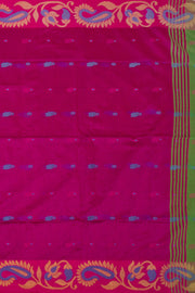 Green Bengal Handwoven Cotton Saree 10075327