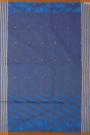 Cream Bengal Handwoven Jamdani Style Cotton Saree 10075330