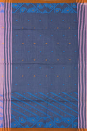 Pink Bengal Handwoven Jamdani Style Cotton Saree 10075332