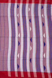 Mauve Bengal Handwoven Cotton Saree 10075335