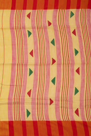 Yellow Bengal Handwoven Cotton Saree 10075336
