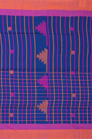 Blue Bengal Handwoven Cotton Saree 10075337