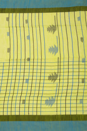 Green Bengal Handwoven Cotton Saree 10075342