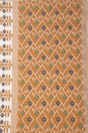 Cream Bengal Handwoven Cotton Saree 10075352