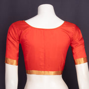 Sunburst Orange Kanjivaram Silk Blouse 10076644