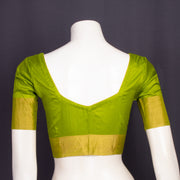 Spring Gold Green Kanjivaram Silk Blouse 10076648