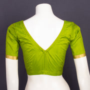 Spring Gold Green Kanjivaram Silk Blouse 10076650