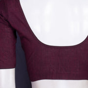 Maroon Handcrafted Cotton Solid Blouse 10073197