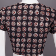 Black Jahota Printed Cotton Blouse 10073330