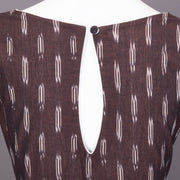 Brown Pochampally Ikat Cotton Blouse 10073394