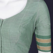 Green Andhra Cotton Blouse 10073431