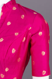 Pink Banarasi Silk Blouse 10073443