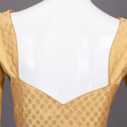 Gold Banarasi Silk Blouse 10073459