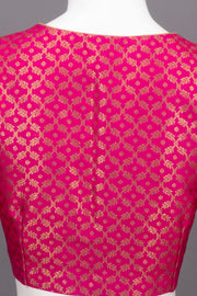 Pink Banarasi Silk Blouse 10073464
