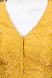 Yellow Banarasi Silk Blouse 10073470