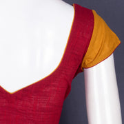 MultiColour Handcrafted Solid Cotton Blouse 10073706