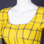 Yellow Andhra Cotton Blouse 10074417