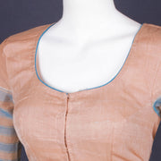 Beige Andhra Cotton Blouse 10074422