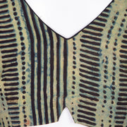 Green Hand Block Jahota Printed Cotton Blouse 10075002