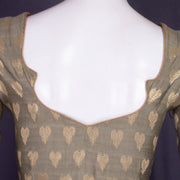 Green Banarasi Chiniya Silk Blouse 10075003